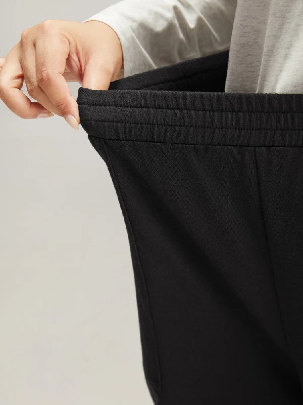 plain-elastic-waist-button-detail-sweatpant