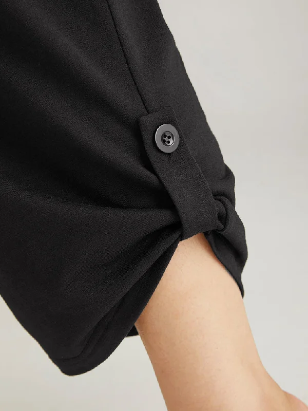 plain-elastic-waist-button-detail-sweatpant