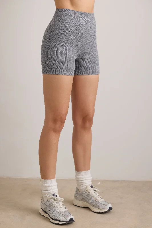 precision-flexirib-mini-shorts-grey-melange