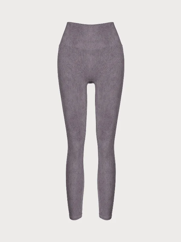 Purple High Waisted Leggings 23”