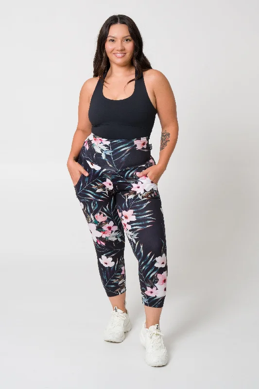 Exotic At Heart Soft to Touch - Jogger Capris w/ Pockets