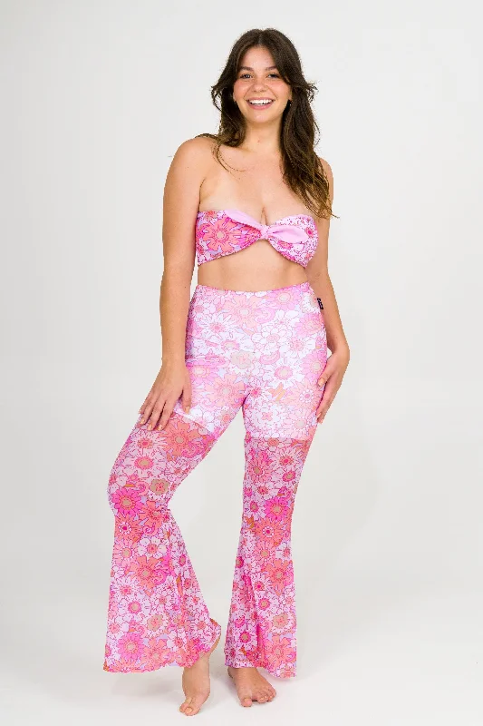 Serendipity Pink Net - High Waisted Bells