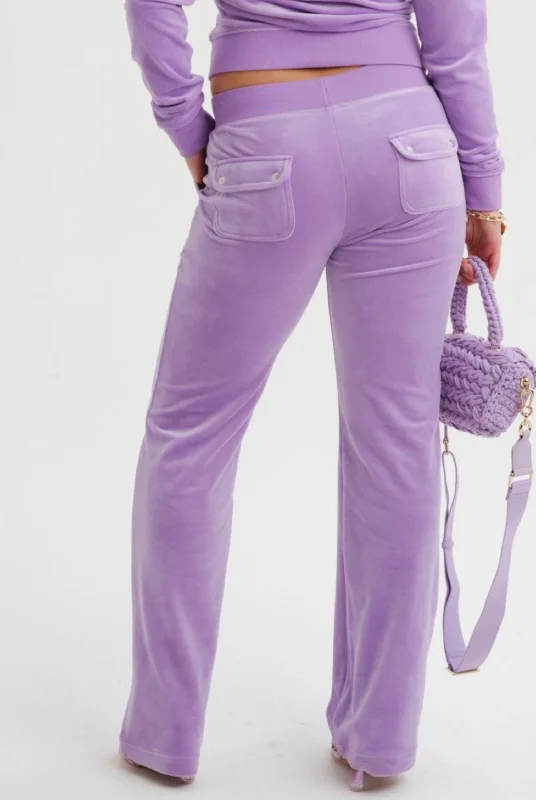 SHEER LILAC CLASSIC VELOUR DEL RAY POCKETED BOTTOMS