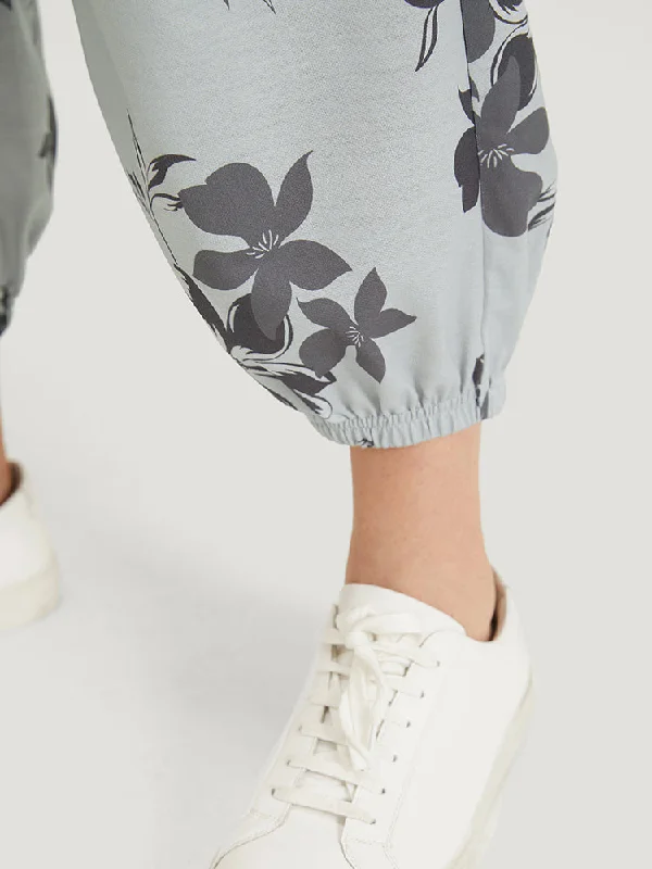 silhouette-floral-print-pocket-elastic-waist-sweatpants