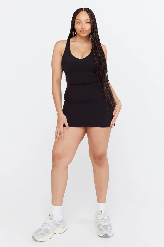 SKINLUXE SKORT - SHADOW BLACK