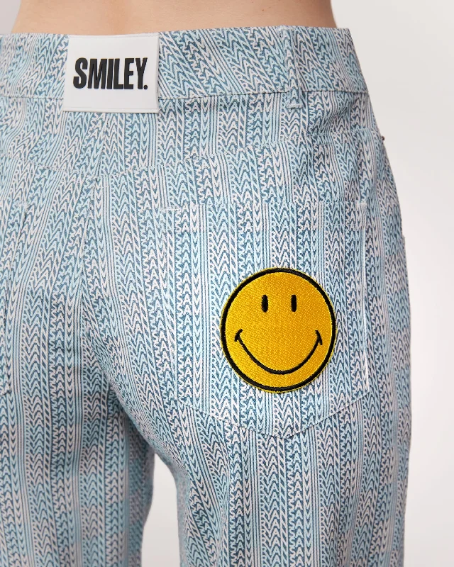 smiley-checkered-logo-pants