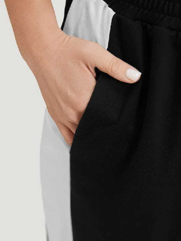 solid-elastic-waist-pocket-contrast-sweatpants