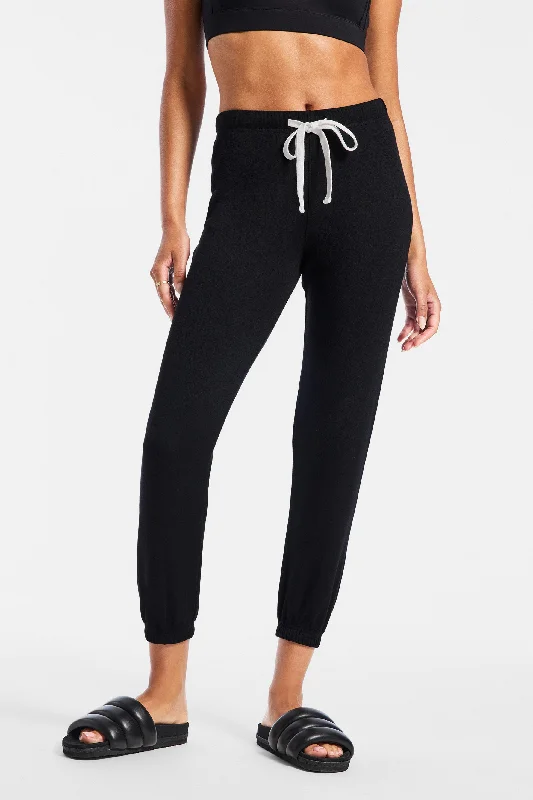 Sonja Fleece Sweatpant - Black