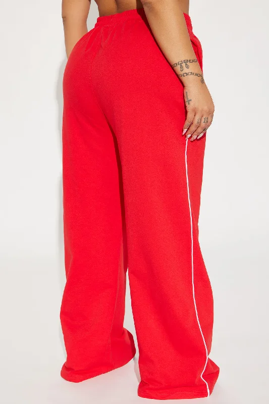 sporty-contrast-wide-leg-pant-red