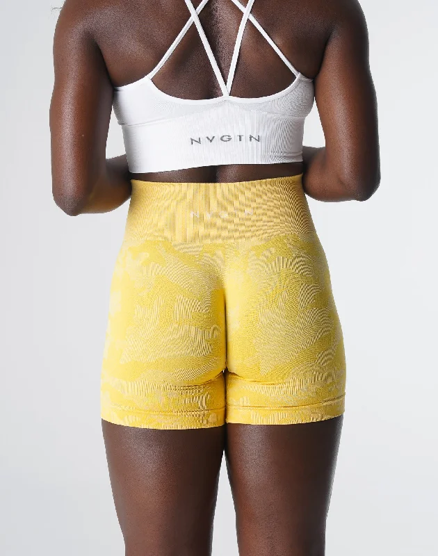 sunshine-yellow-camo-seamless-shorts