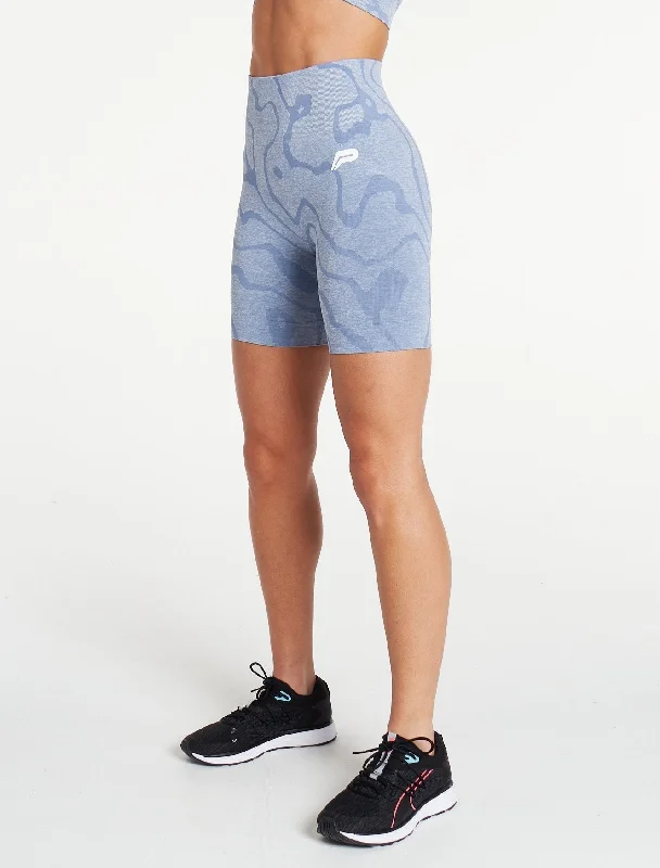 Sustainable Seamless Shorts - Blue