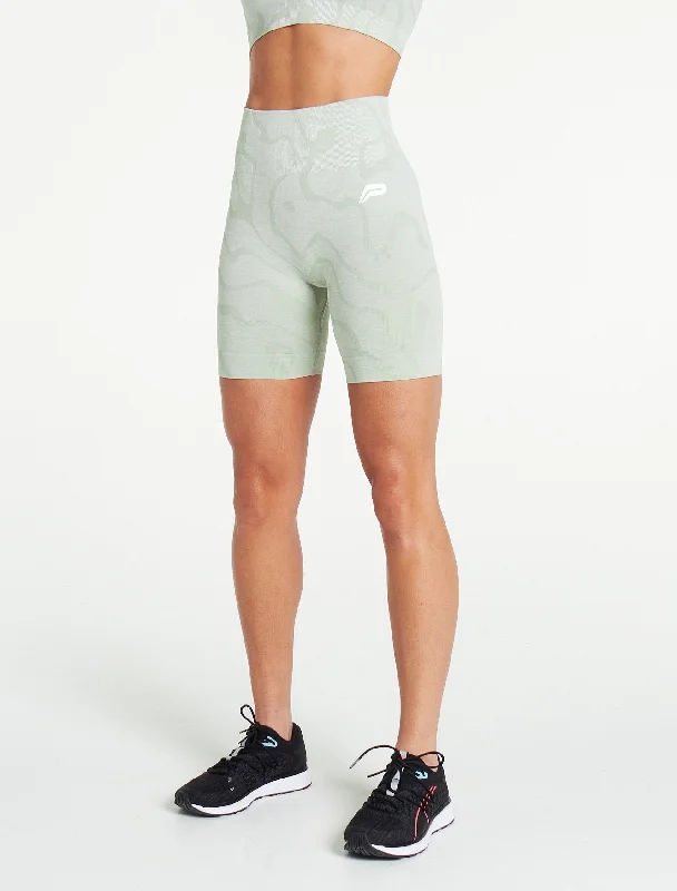 Sustainable Seamless Shorts - Sage Green