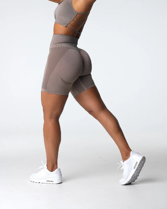 Taupe Contour 2.0 Seamless Shorts