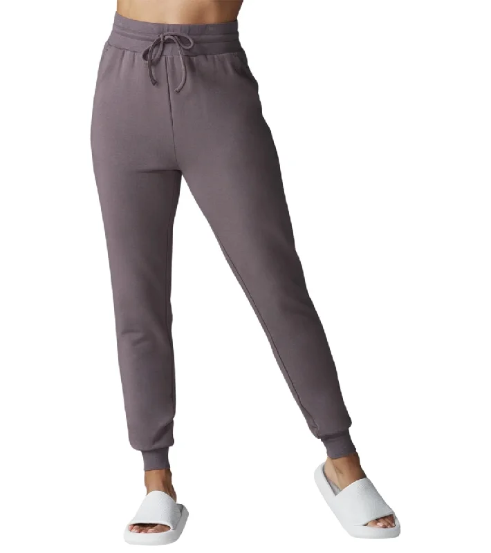  High Waisted Fitted Jogger Quartz