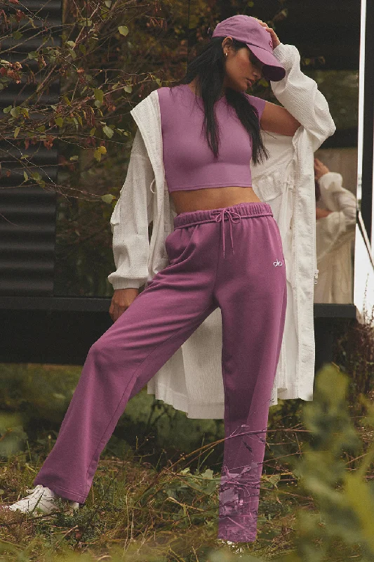 Accolade Straight Leg Sweatpant - Soft Mulberry