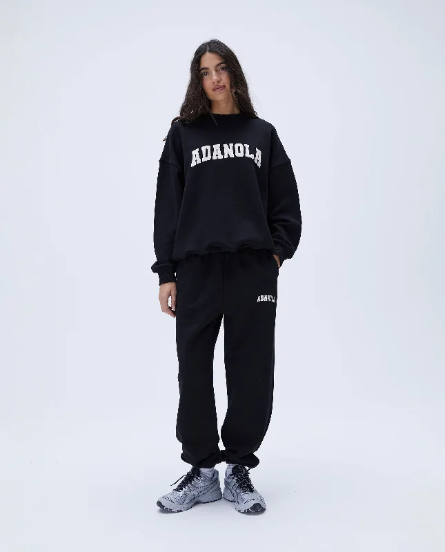 Varsity Sweatpants - Black