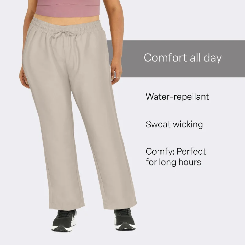 water-repellent-straight-fit-track-pants-with-4-pockets