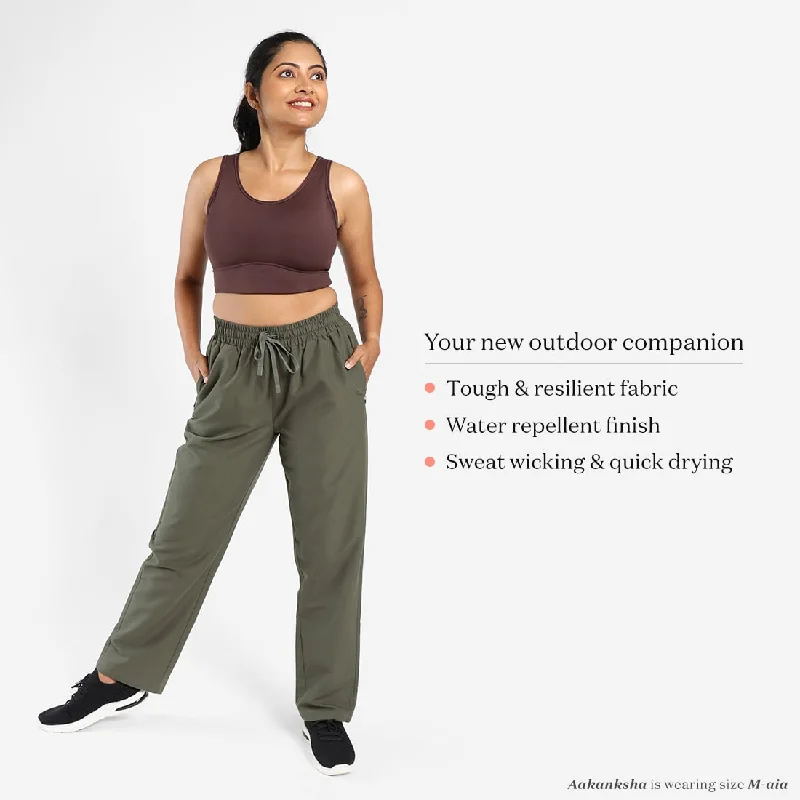 water-repellent-straight-fit-track-pants-with-4-pockets