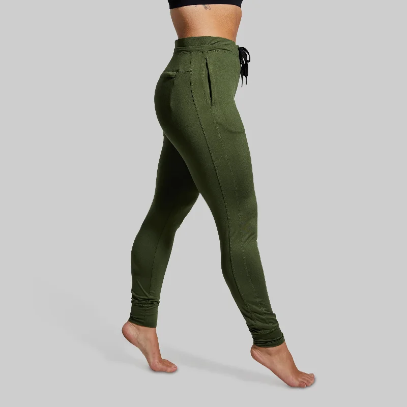 Women's Rest Day Athleisure Jogger (Tactical Green)