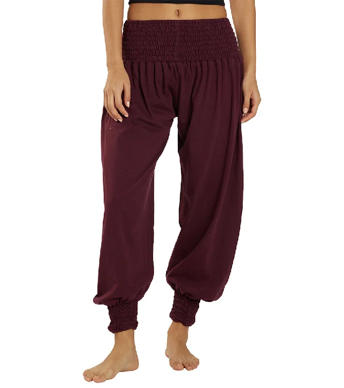 Yak & Yeti Indian Harem Joggers Wine