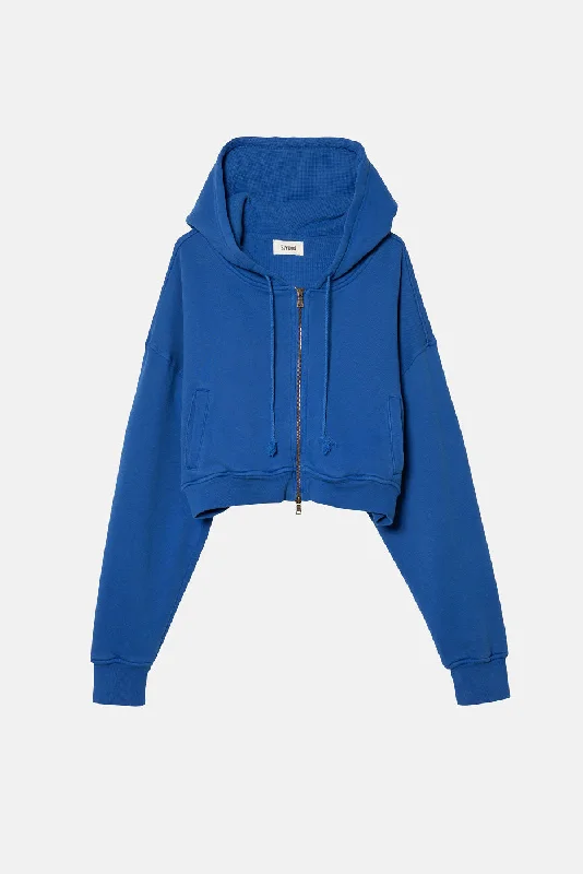 BABYDOLL CROP ZIP HOODIE