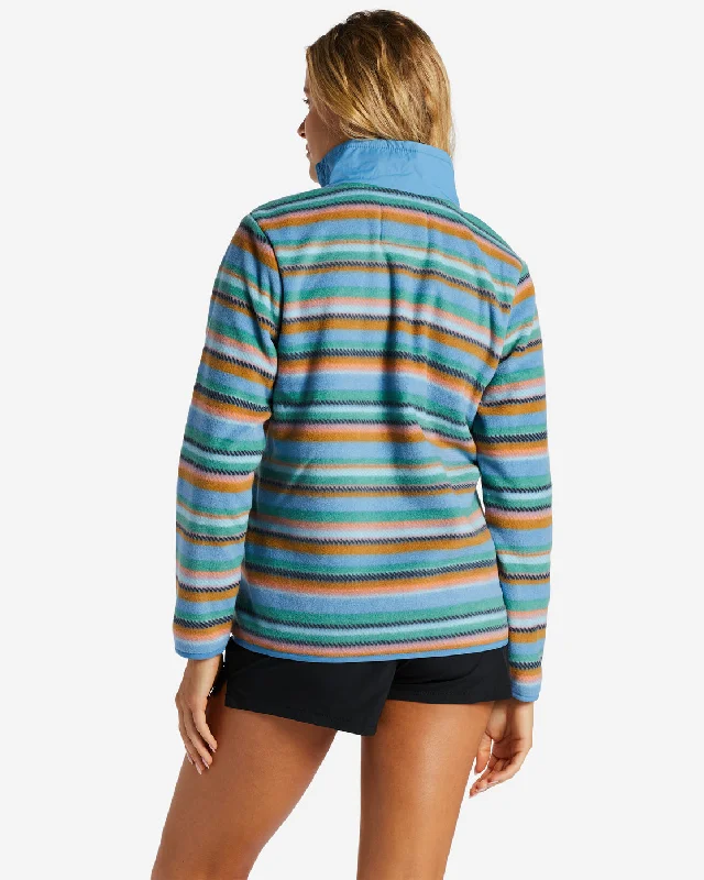 Boundary Lite Mock Neck Sweatshirt - Stormy Blue