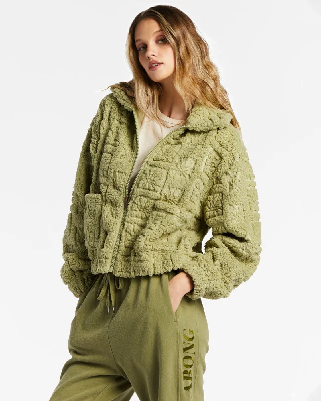 Cozy All Day Crew Neck Sweatshirt - Avocado