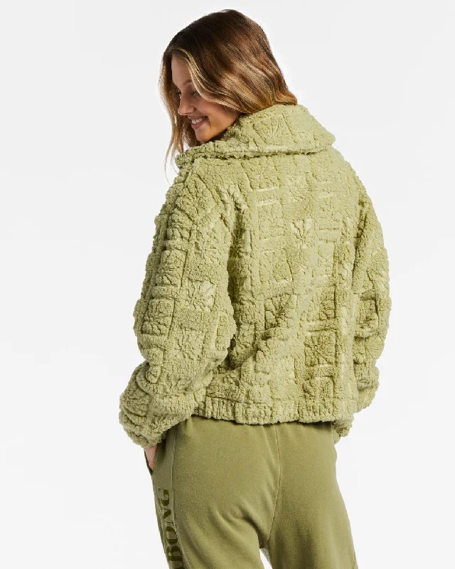 Cozy All Day Crew Neck Sweatshirt - Avocado