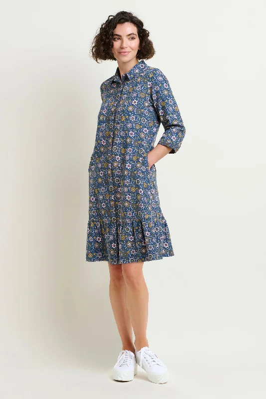 Folk Floral Cord Dress