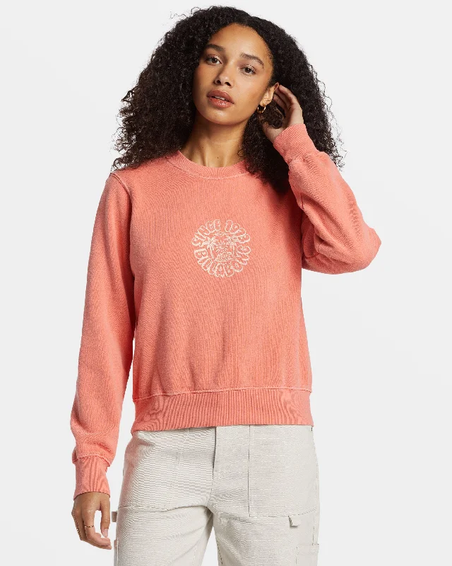 From Paradise Pullover Sweatshirt - Papaya