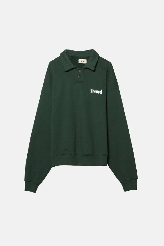 HEAVYWEIGHT TRADEMARK POLO CREWNECK