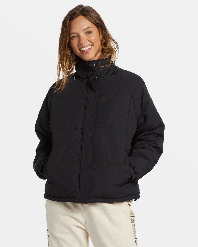 High Route Puffer Jacket - Black