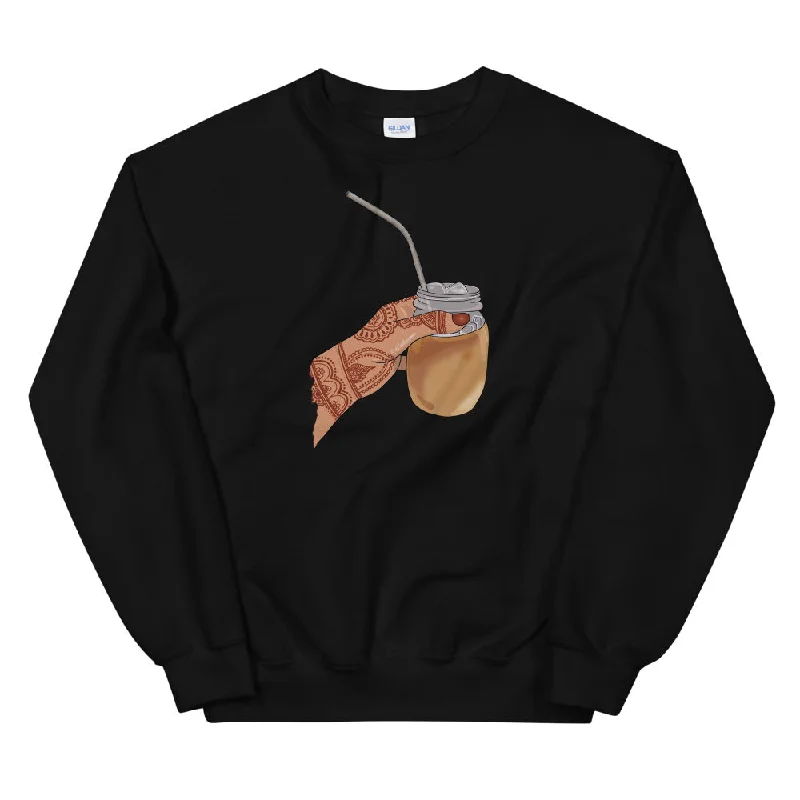 Iced Coffee Mendhi Hands Sweatshirt