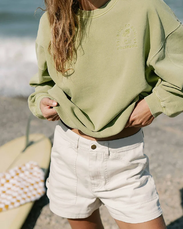 Kendal Crew Neck Sweatshirt - Avocado