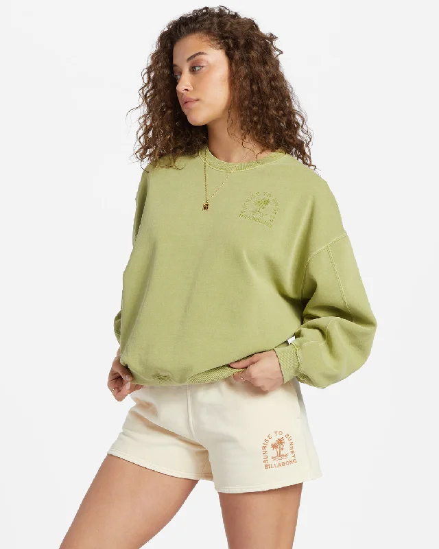 Kendal Crew Neck Sweatshirt - Avocado