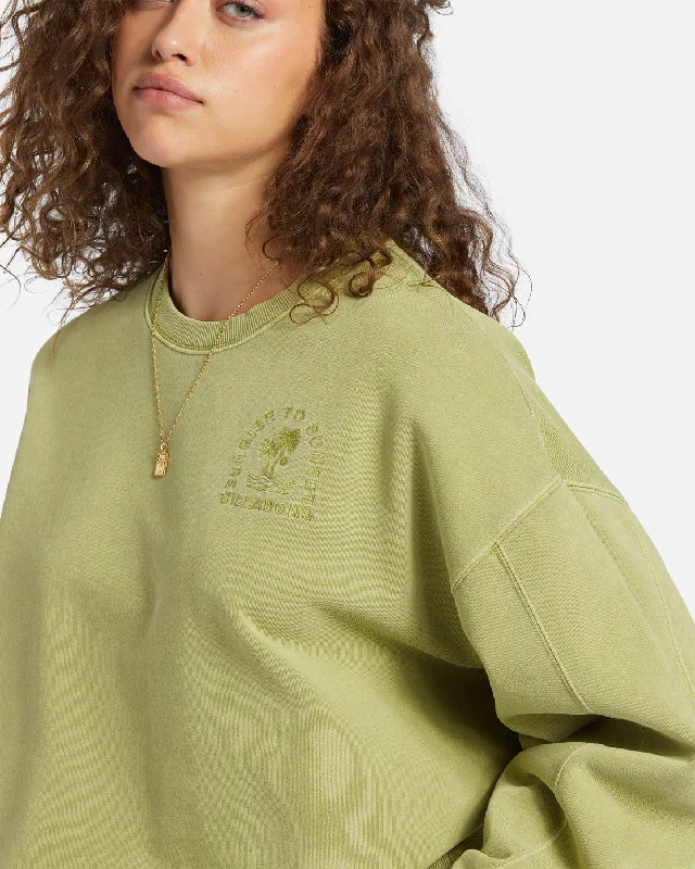 Kendal Crew Neck Sweatshirt - Avocado