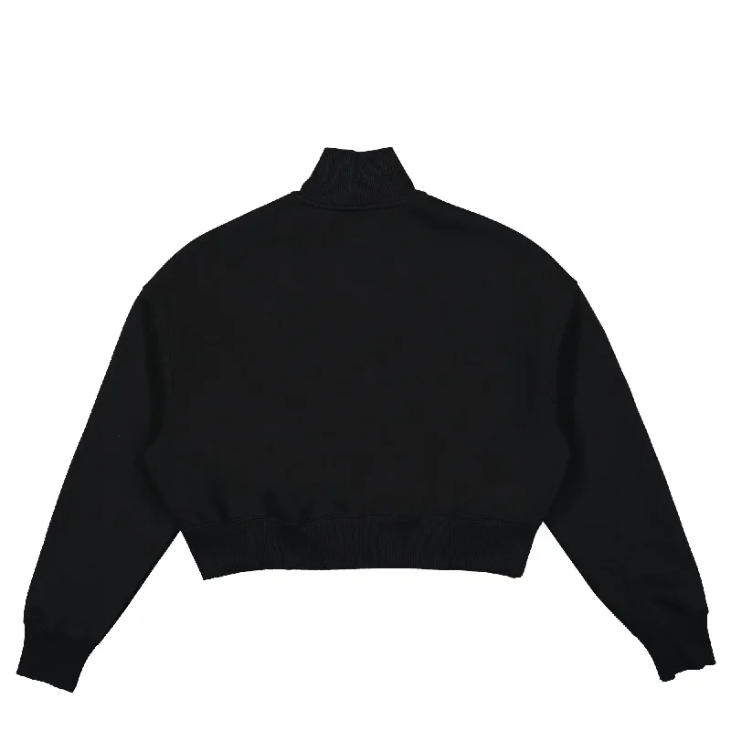 W Phoenix Fleece Oversized 1/2-Zip Crop Sweatshirt