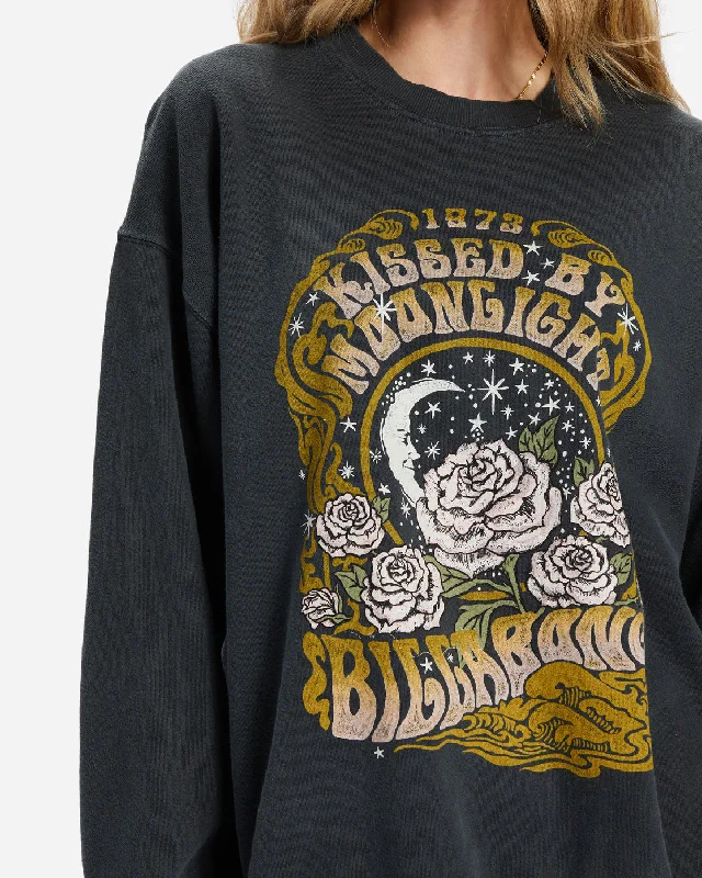 Ride In Oversized Crewneck Sweatshirt - Black Sands 2