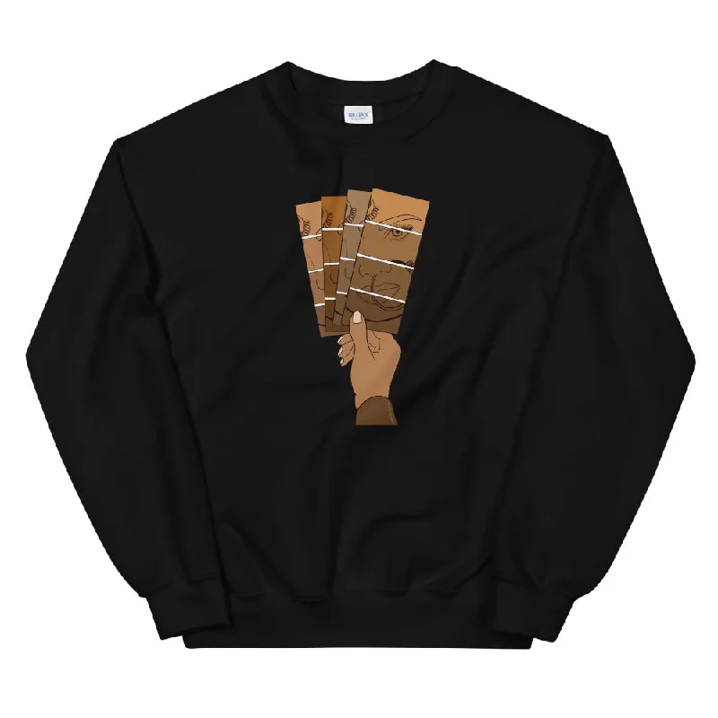 Shades of Brown Paint Chips Sweatshirt