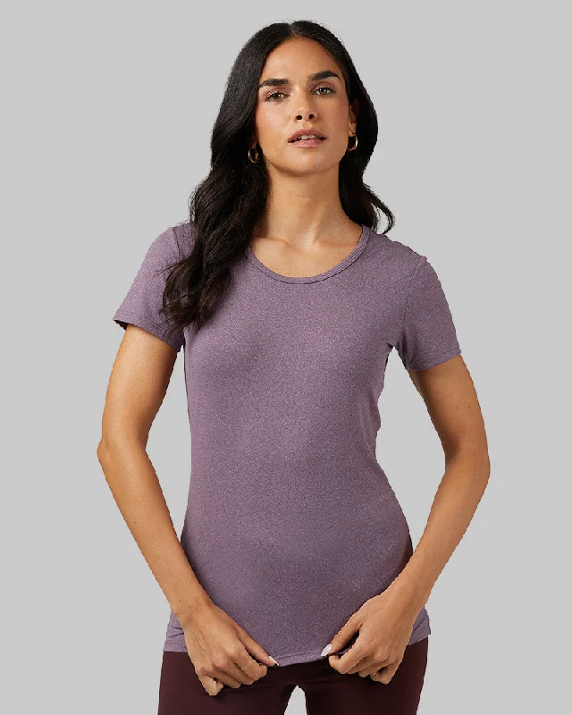 MAUVE CHIFFON HEATHER / XS