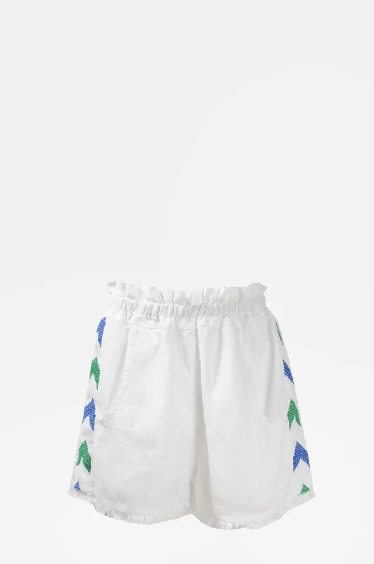 Arrow Peacock Shorts White/Green Blue