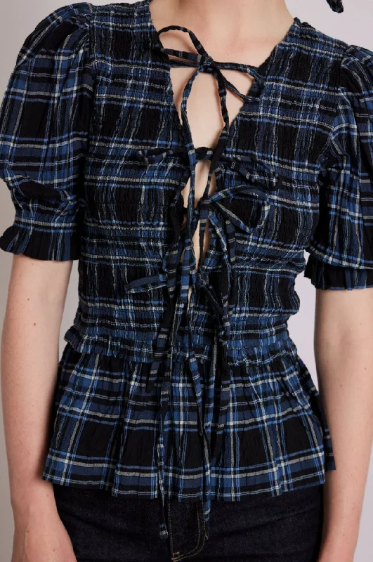 Bluebell Blouse Blue Check