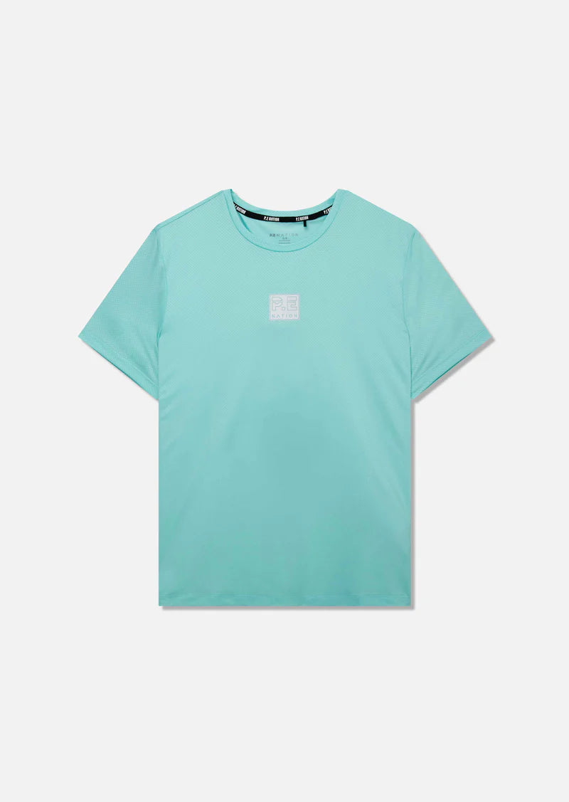 CROSSOVER AIR FORM TEE IN AQUA