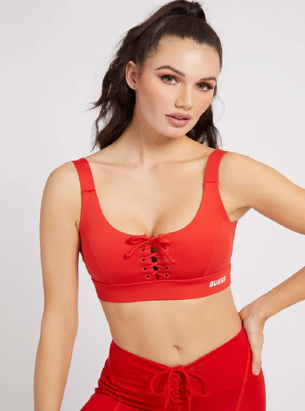 Eco Red Agatha Active Bra