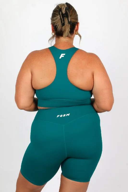 FORM SUPPORT RACER BRA TEAL