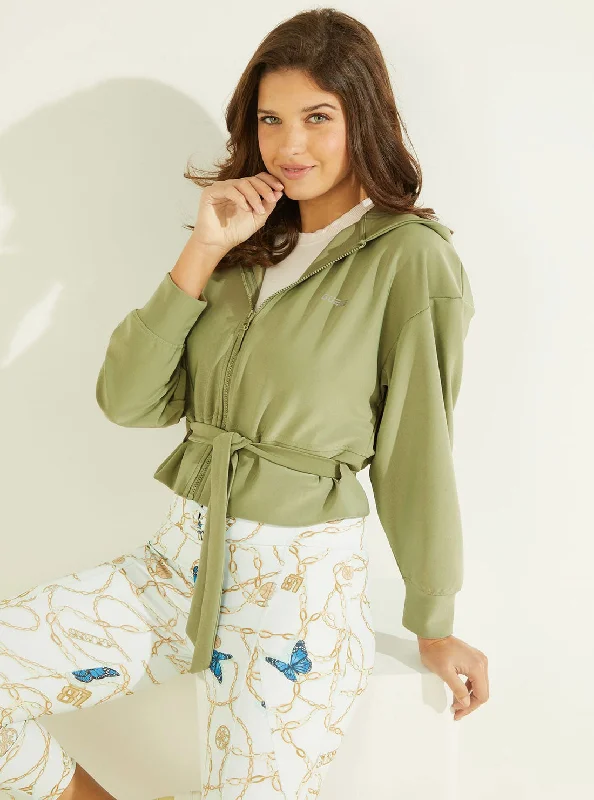 Green Deanna Active Zip Hoodie