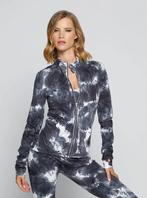 Grey Tie Dye Eudora Active Jacket