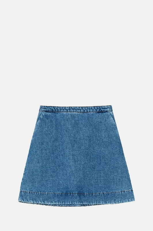 Jude Skirt Washed Blue