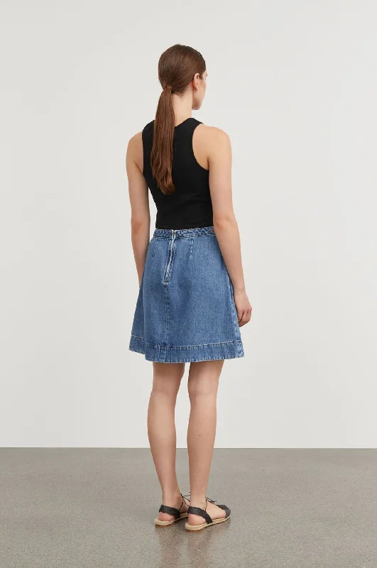 Jude Skirt Washed Blue