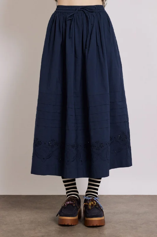 Kelsey Midi Skirt Navy